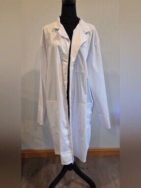 White Long Lab Coat Jacket - Women